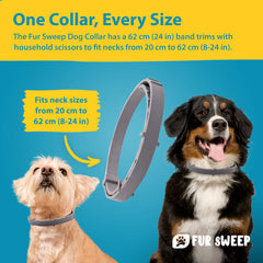 FREEZE2TRIM Fur Sweep lightweight design minimizes neck strain during walks.