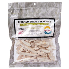 Fresh Is Best freeze-dried chicken breast dog treats bag close-up, high-protein reward for training