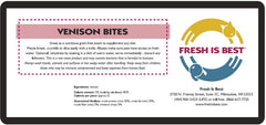 Fresh Is Best Venison Bites being rehydrated creates a softer, snack-friendly option for older pets.