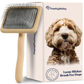 Freshly Bailey Doodle Slicker Brush pins glide through coat for gentle detangling