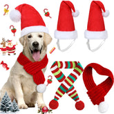 Frienda Christmas dog hat adjustable for secure fit during festive wear.