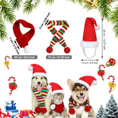 Frienda Christmas dog hat cotton-filled for comfy warmth in photos.