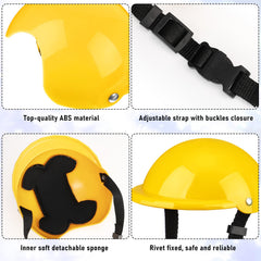 Frienda dog helmet interior padding close-up demonstrates comfy wear