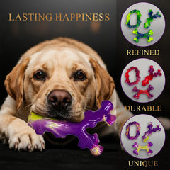 Frienhund ergonomic bone-shape toy for easy pickup during play.