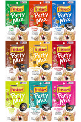Friskies Party Mix Crunch Wild West treat shows crunchy texture aiding teeth cleaning