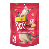 Friskies Party Mix Mixed Grill Crunch pouch for treat time reward