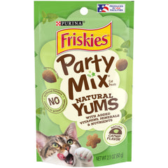 Friskies Party Mix Natural Yums catnip pouch pack 10 – tempting reward for cats