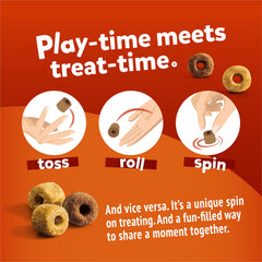 Friskies cat treats feature real chicken first for a protein-rich flavor with liver variety.