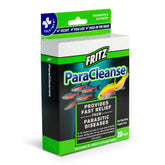 Fritz Aquatics ParaCleanse bottle front for rapid parasite relief in aquariums.