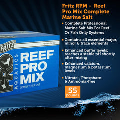 Fritz Aquatics Reef Pro Mix produced in small batches for consistent quality.