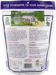 Front Porch Pets Sams Yams Big Boyz treats in a bowl, high-fiber chews for healthy digestion.