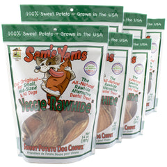 Front Porch Pets Sweet Potato Dog Chewz pack front for value-sized treats