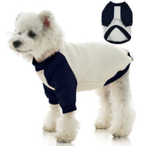 FUAMEY fleece lined blue dog sweatshirt delivers warm comfort for extra small dogs.