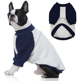 FUAMEY dog sweatshirt with plush lining keeps small dogs warm.