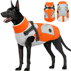 FUAMEY dog winter jacket shows full-coverage fit for all breeds for outdoor warmth