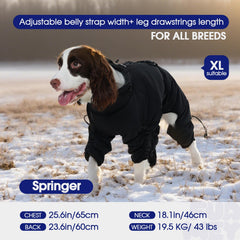 FUAMEY fleece-lining-insulation-dog-coat offers cozy warmth on cold days