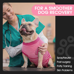 FUAMEY Recovery Suit close-up highlights breathable cotton-spandex fabric for flexible comfort.