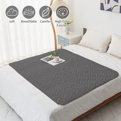 Fuguitex dog bed cover protecting furniture on a sofa.