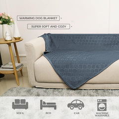 Fuguitex dimension 40x60 dog blanket demonstrates practical size for crate or couch.