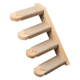 FUKUMARU cat climbing shelf wall-mounted front view showing four-step perch for safe vertical exploration