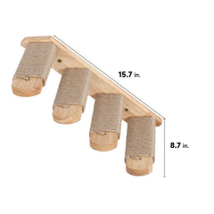 FUKUMARU cat climbing shelf wall-mounted side view highlights compact, space-saving design