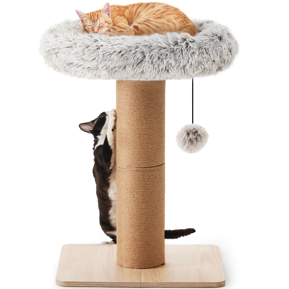 FUKUMARU cat scratching post 30-inch tall provides sturdy scratching for large cats.
