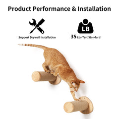 FUKUMARU cat step drywall install highlights easy, secure setup ensuring safe vertical exercise.