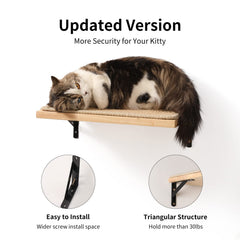 FUKUMARU solid rubber wood shelf shows durable support during play.
