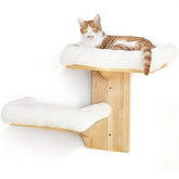 FUKUMARU cat wall shelves tree shape perch for climbing and naps