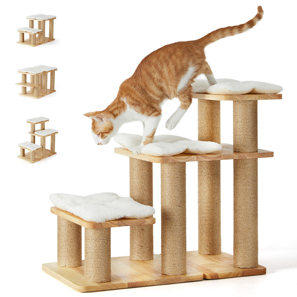 FUKUMARU dog stairs assembly-forms show six configurations for versatile home use and easy setup.