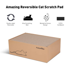 FUKUMARU non-toxic cardboard scratchers safe for cats