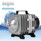 FUMAK aquarium air pump front view shows compact design for space-saving setups.