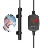 FUMAK aquarium heater 50W compact body showcases space-saving design for small tanks.