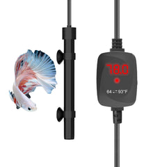 FUMAK aquarium heater 50W compact body showcases space-saving design for small tanks.
