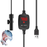 FUMAK Super Mini heater USB 10W assembly highlights compact, energy-efficient warmth for nano betta tanks.