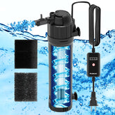 FUMAK U-V aquarium filter front view showing compact submersible design.