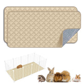 FunFurry cage liner 24x47 cream pack front view showing two reusable pads for small pets.