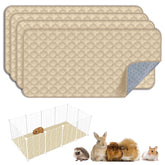 FunFurry cage liner cream 24x47 4-pack provides reusable cozy bedding for small pets.