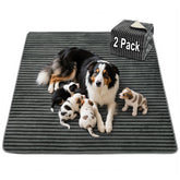 FunFurry flannel pee pad close-up highlighting ultra-soft surface for paw comfort.