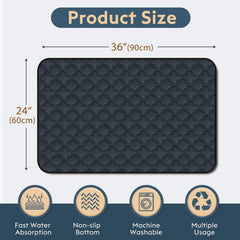 FunFurry pee pad with absorbent layer dense improves moisture control for overnight use.
