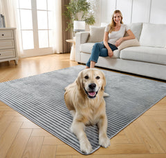 FunFurry pee pad non-slip back stays in place on surfaces