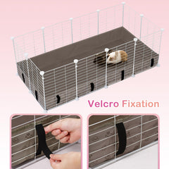 FunFurry Velcro installation demonstration showing secure attachment to cage liner.