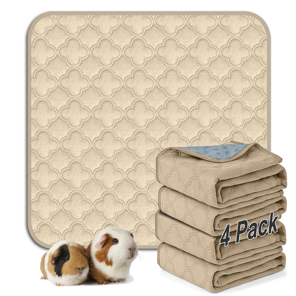 FunFurry washable guinea pig cage liner 12x12 pad shows reusable bedding for comfort and easy cleanup