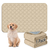 FunFurry washable pee pad demonstrates thick absorption for dry floors.