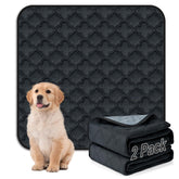 FunFurry washable pee pad in dark grey protects floors during crate training
