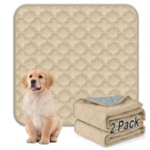 FunFurry washable dog pee pad 36x41 cream with non-slip backing for stable training sessions