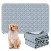 FunFurry washable pee pad in light grey, 48x65, ideal for training and daily use.