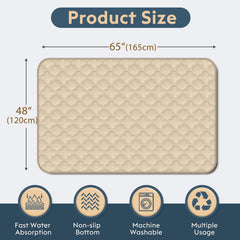 FunFurry pee pad shows a waterproof inner layer protecting surfaces from leaks.