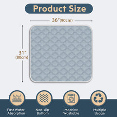 Closeup of FunFurry absorbent core on a pee pad for quick containment.