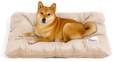 Funny Fuzzy 2-in-1 dog crate bed pad plush side for cozy warmth during naps